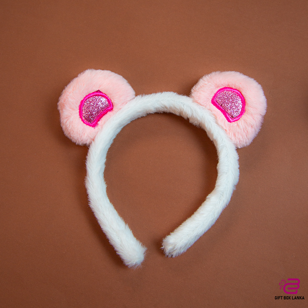 Bear Ear Cute Fluffy Hair Bands  (D- 1106)