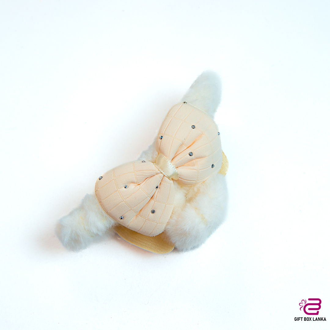 Fluffy Bow Big Hair Clip (D- 1107)