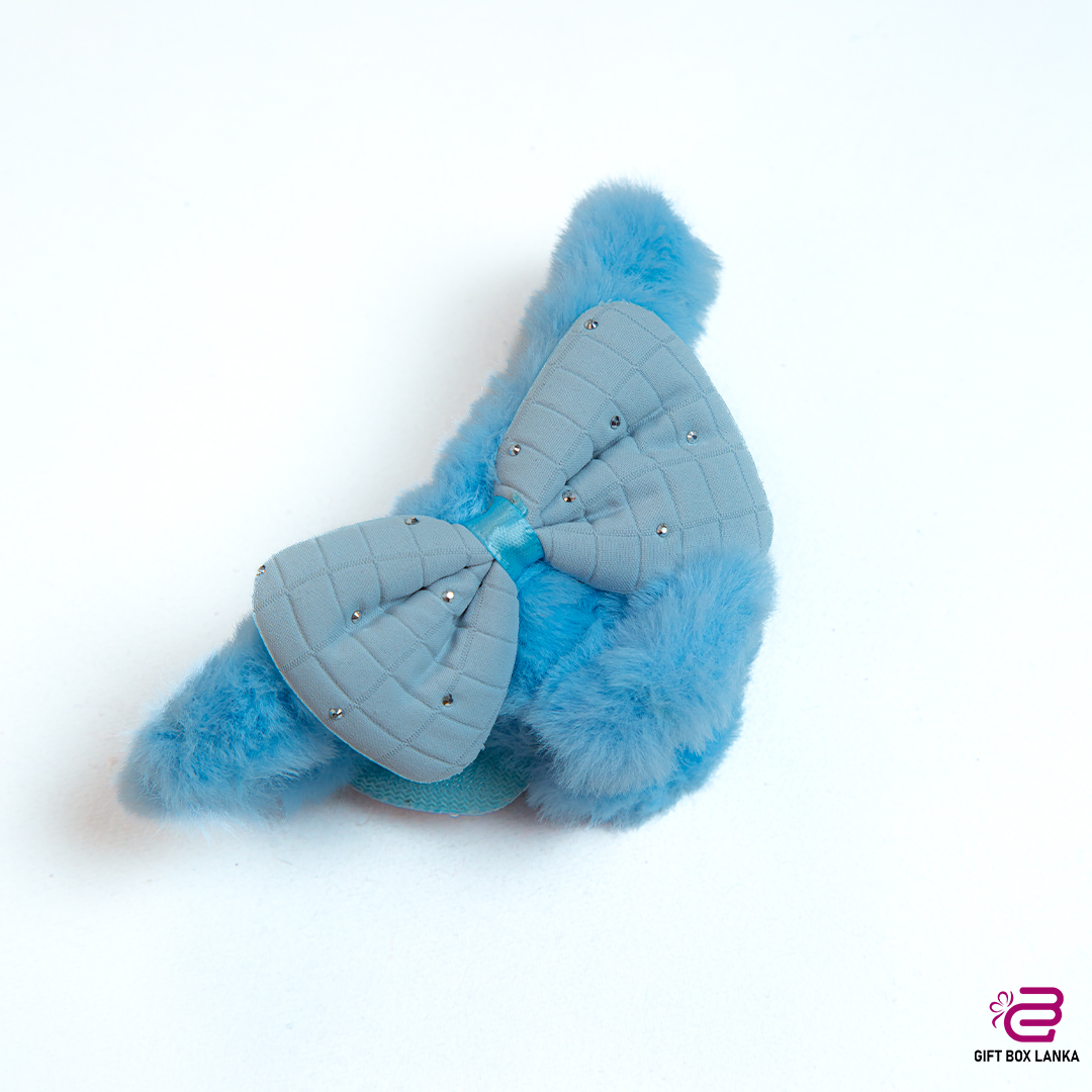 Fluffy Bow Big Hair Clip (D- 1107)