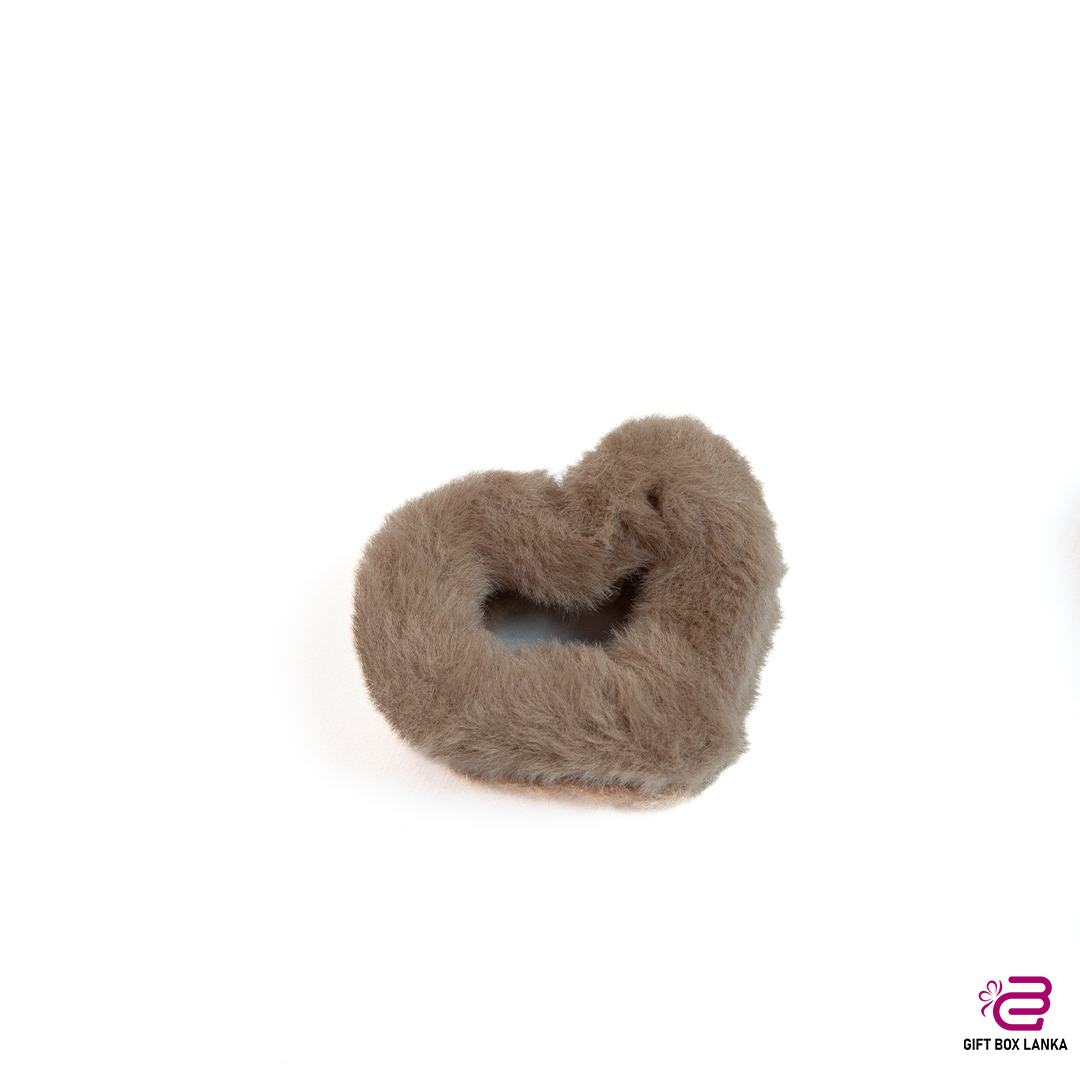 Heart Fluffy Hair Clip  (D- 1104)