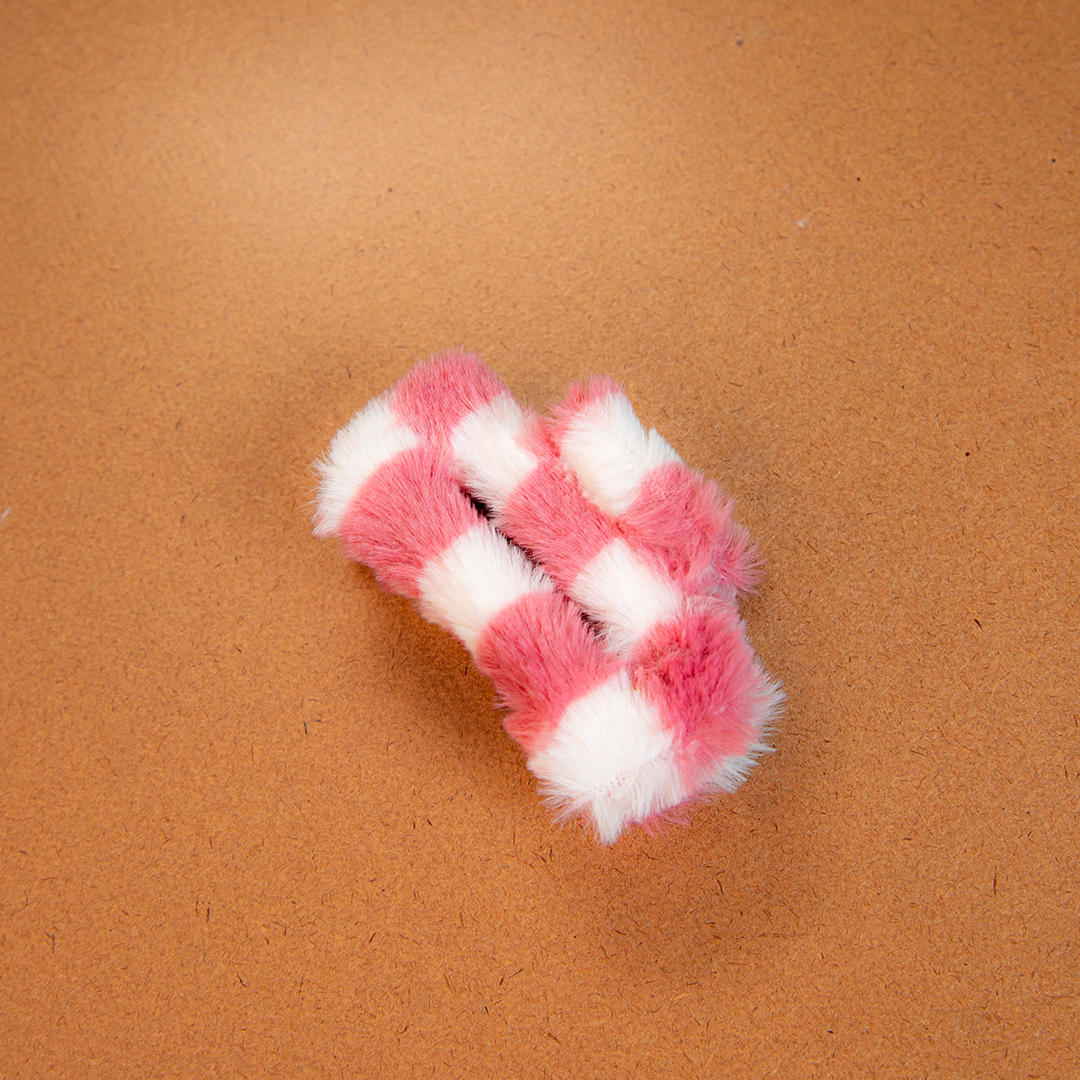 Two Tone Fluffy Hair Clip (D- 1132)