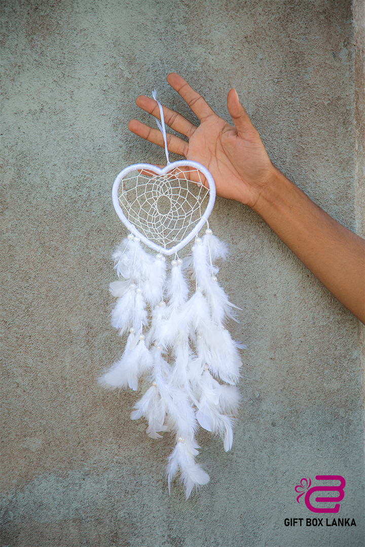 Heart Feather Dream Catcher  (D- 810)