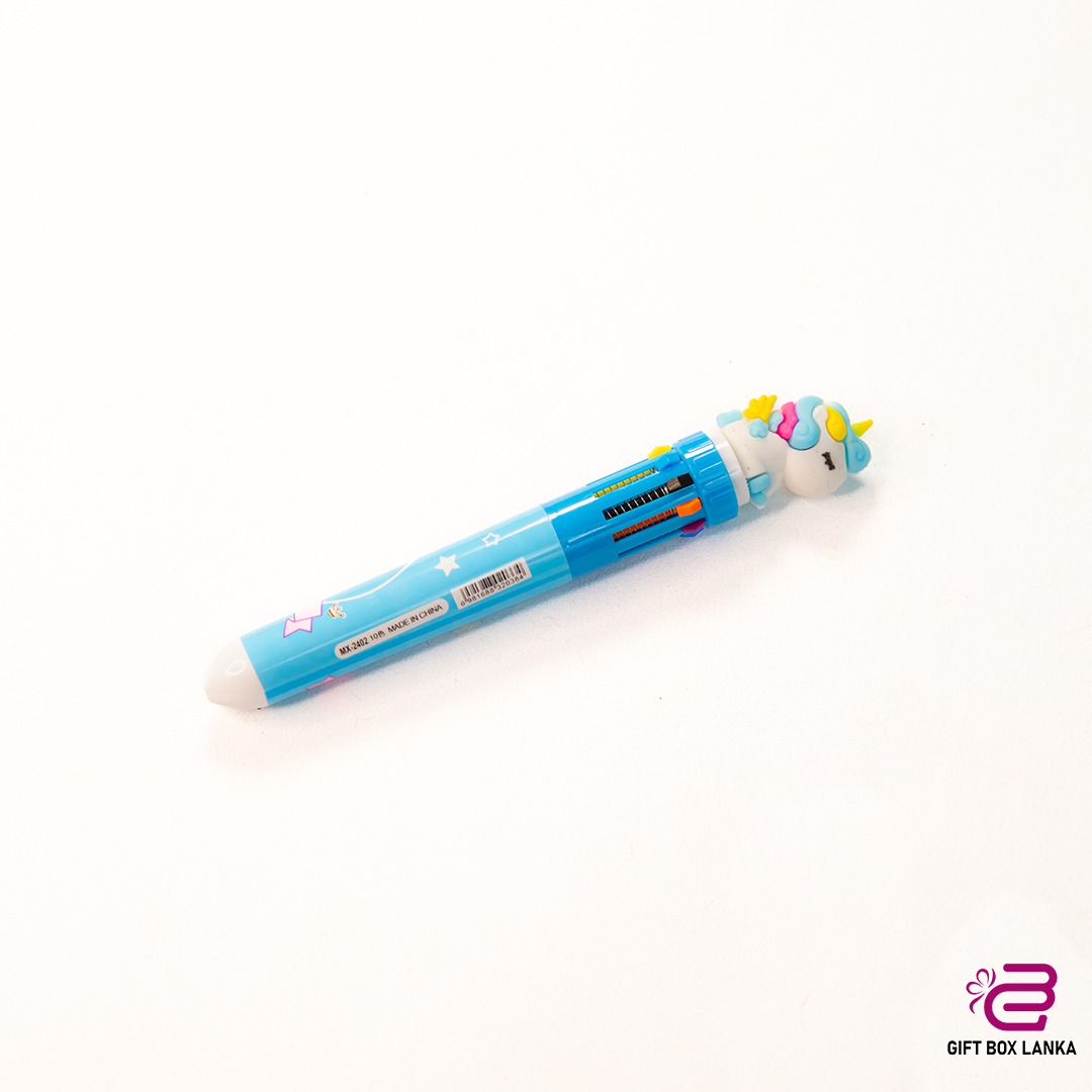10 Color Unicorn Ballpoint Pen (D- 793)