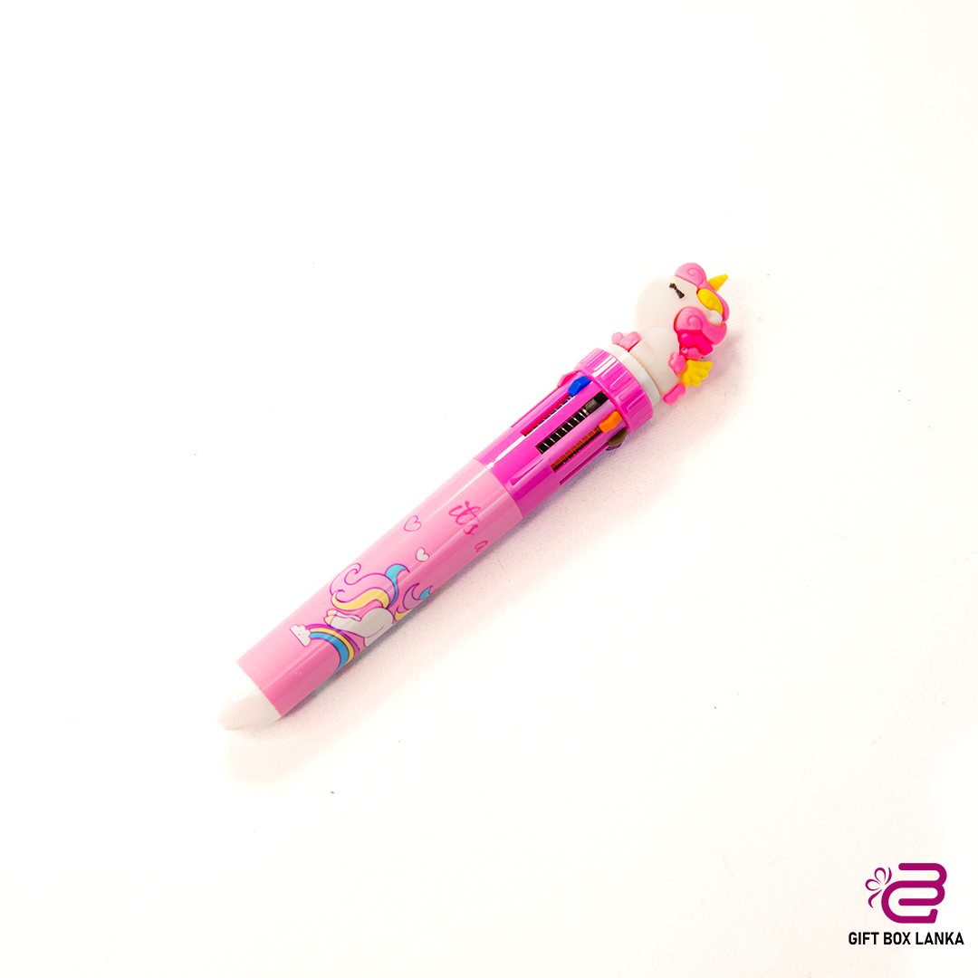 10 Color Unicorn Ballpoint Pen (D- 793)