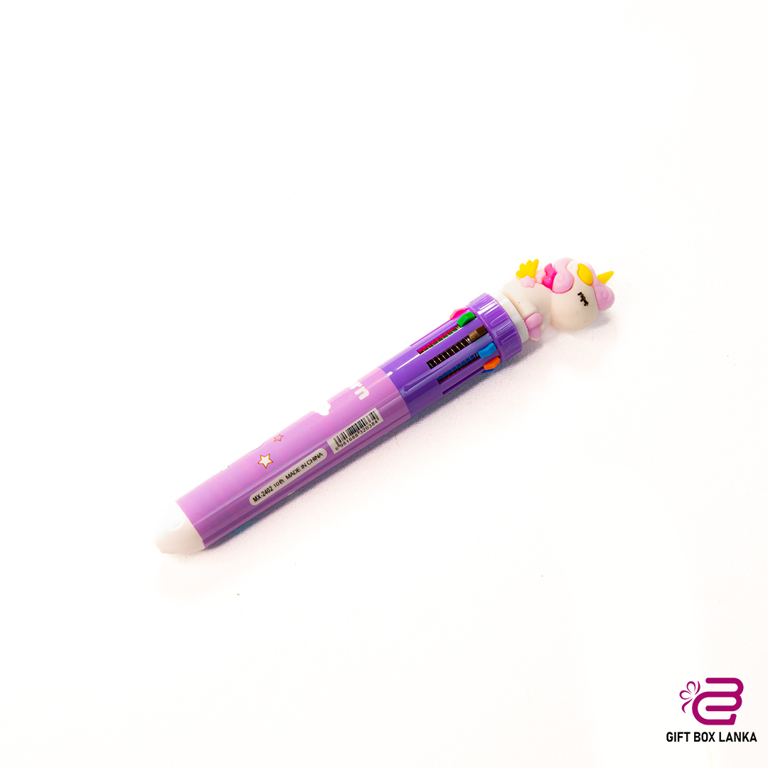 10 Color Unicorn Ballpoint Pen (D- 793)