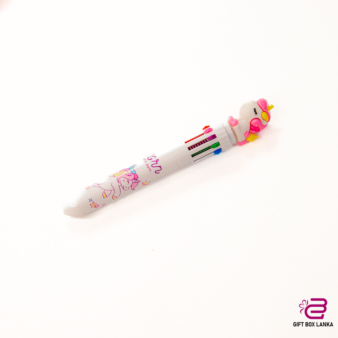 10 Color Unicorn Ballpoint Pen (D- 793)