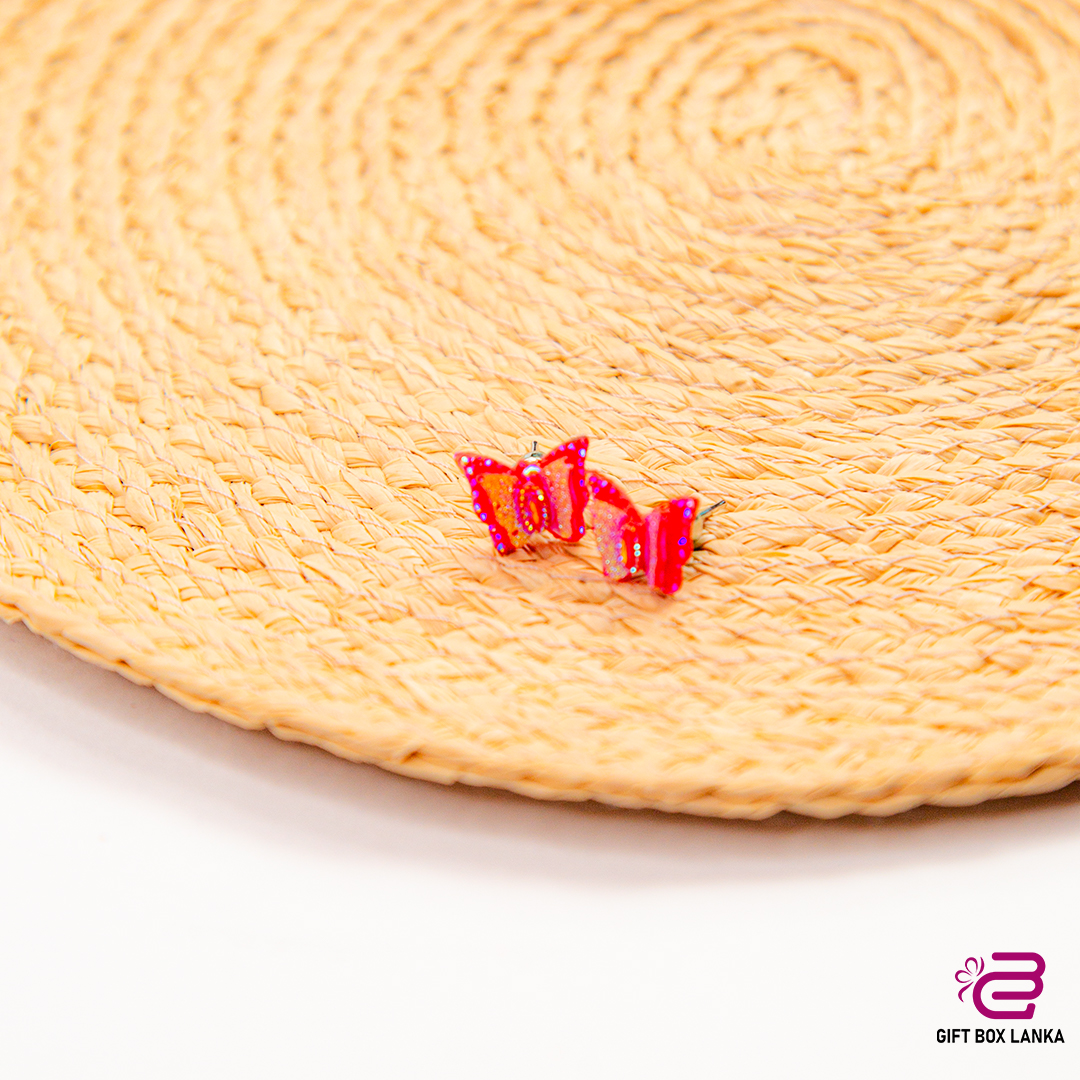 Butterfly Glitter Earring (D- 950)