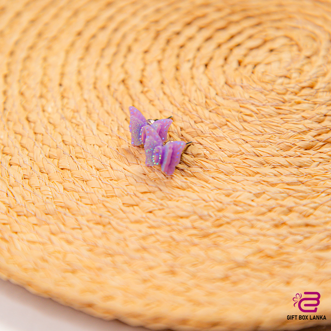 Butterfly Glitter Earring (D- 950)