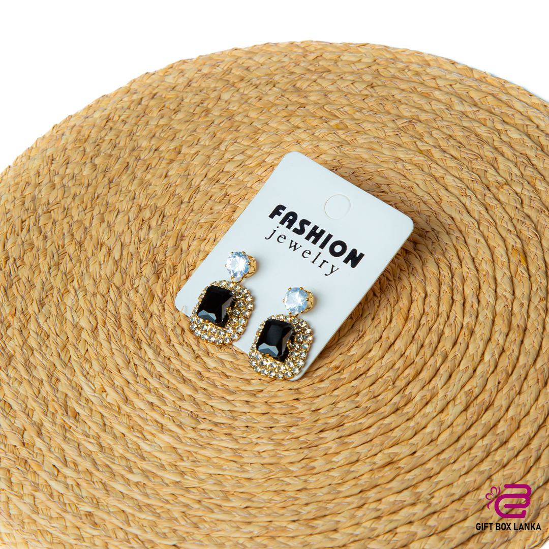 Silver Squire Stone Earrings  (D- 74)