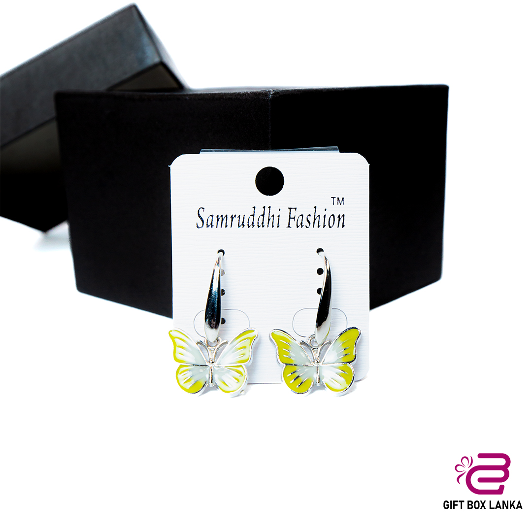 Silver Butterfly Earrings