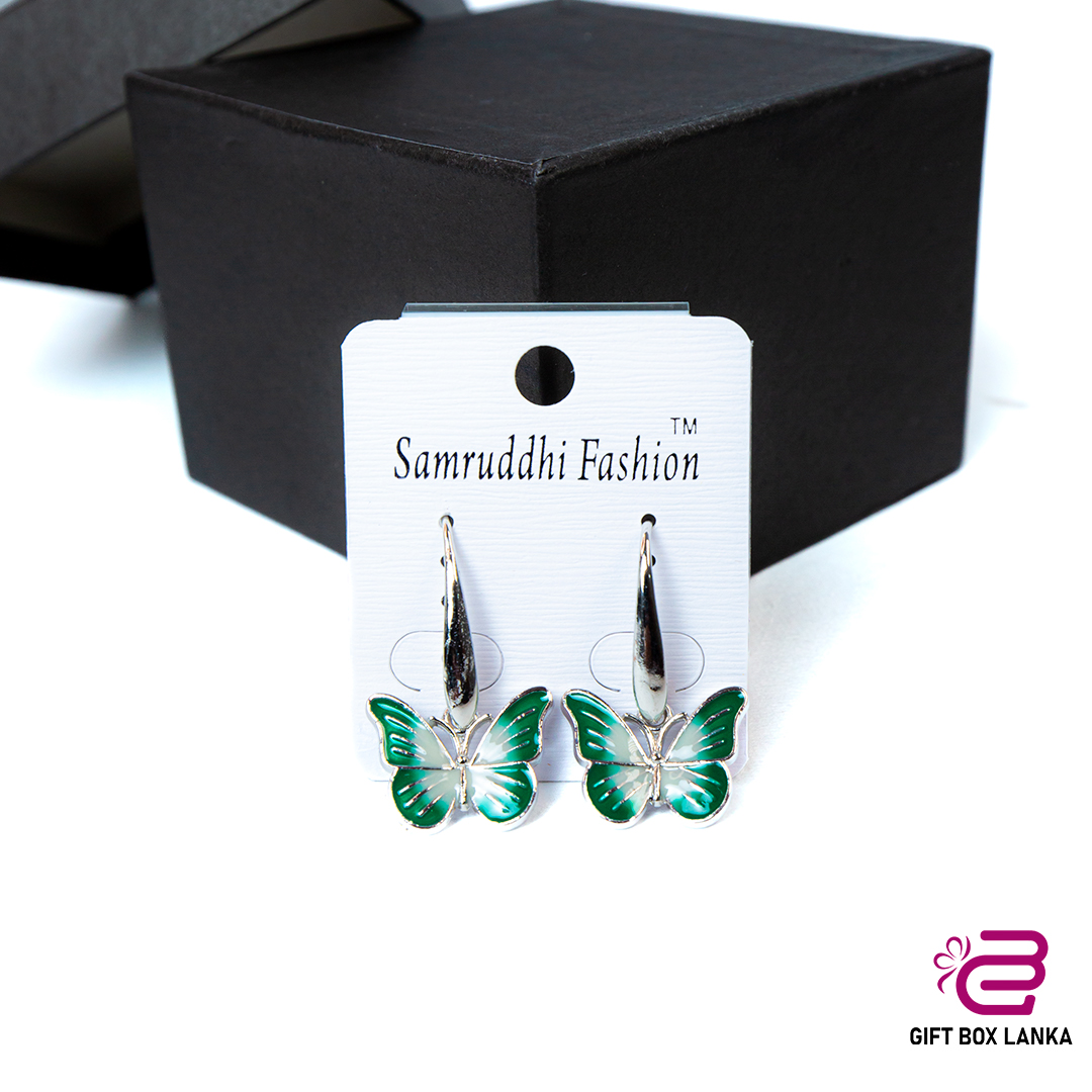 Silver Butterfly Earrings