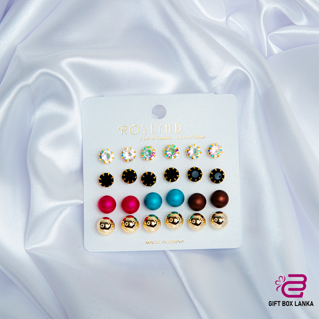 12pcs Pearl Earring Set  (D- 995)