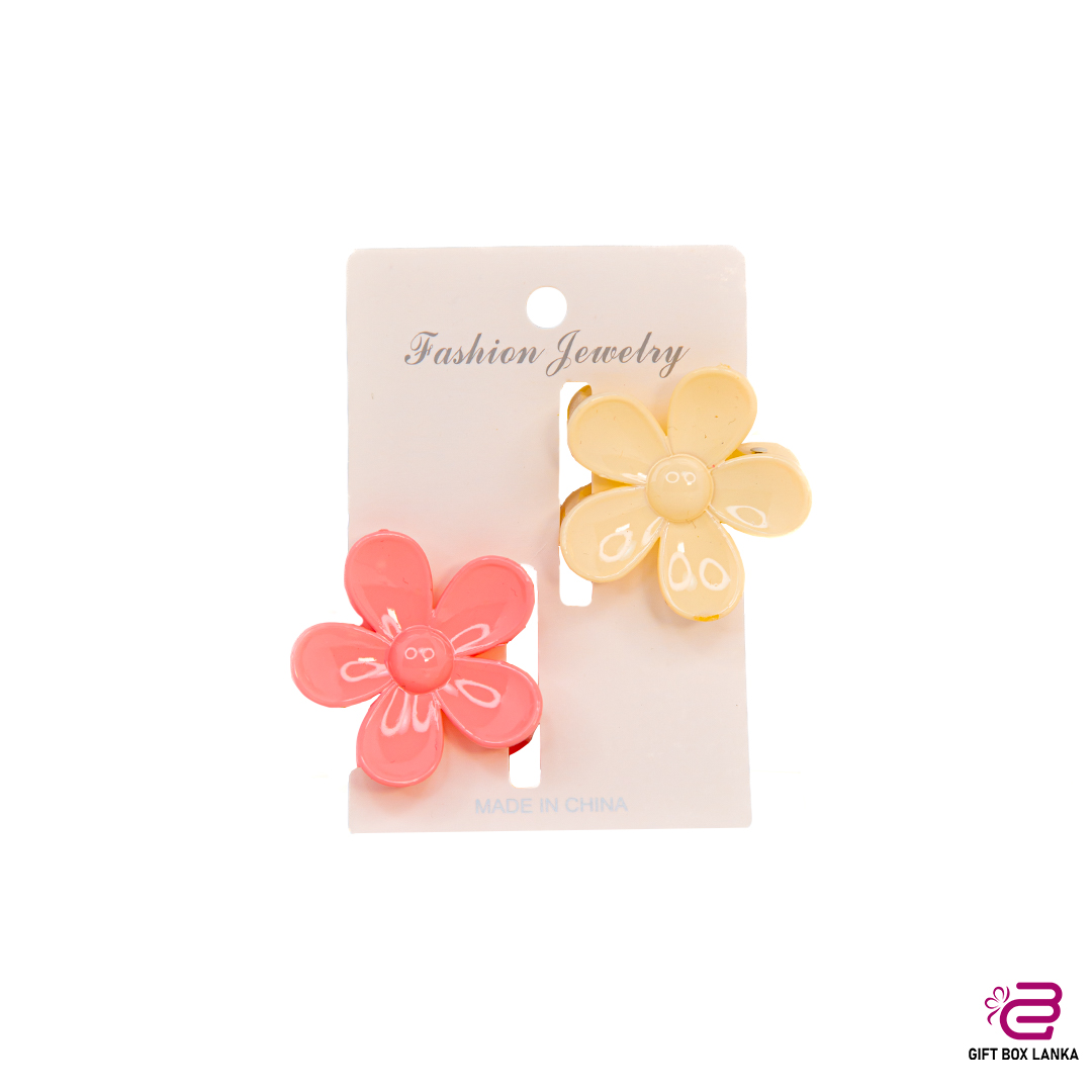 Flower 2pcs Hair Clip Set