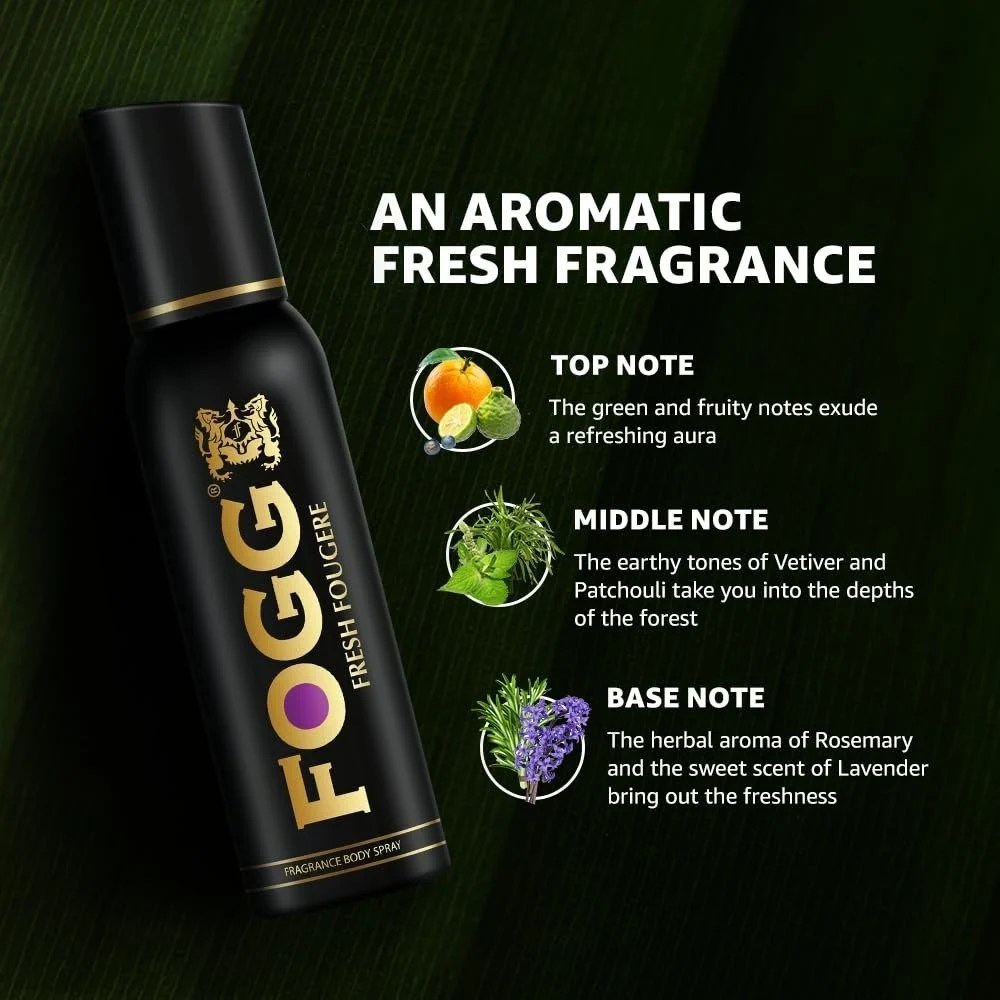FOGG Fresh FOUGERE Fragrance Body Spray for Men -120 ml