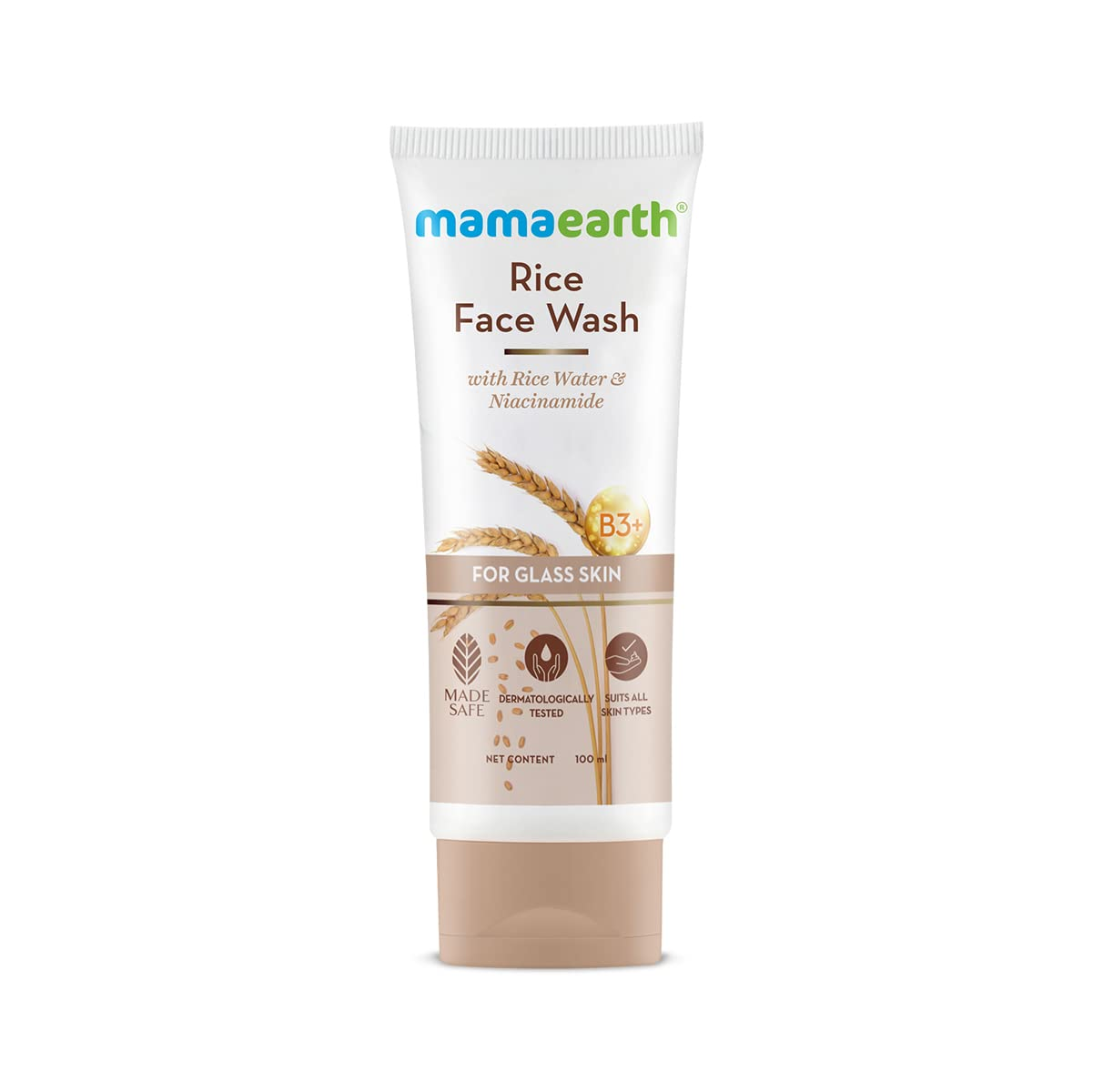 Mamaearth Rice Face Wash With Rice Water & Niacinamide for Glass Skin - 100 ml