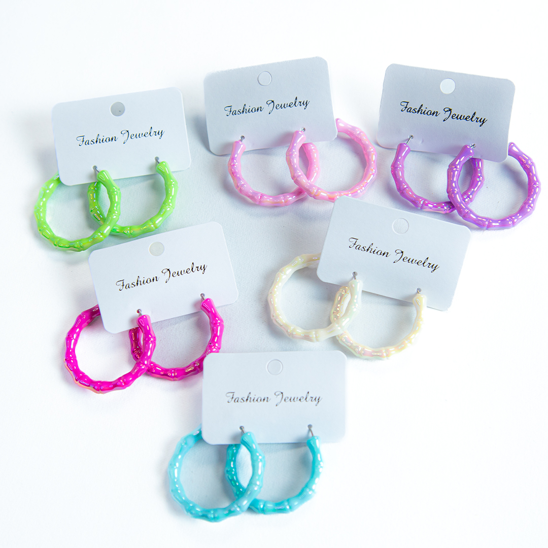 Pastel Color Hoop Earring