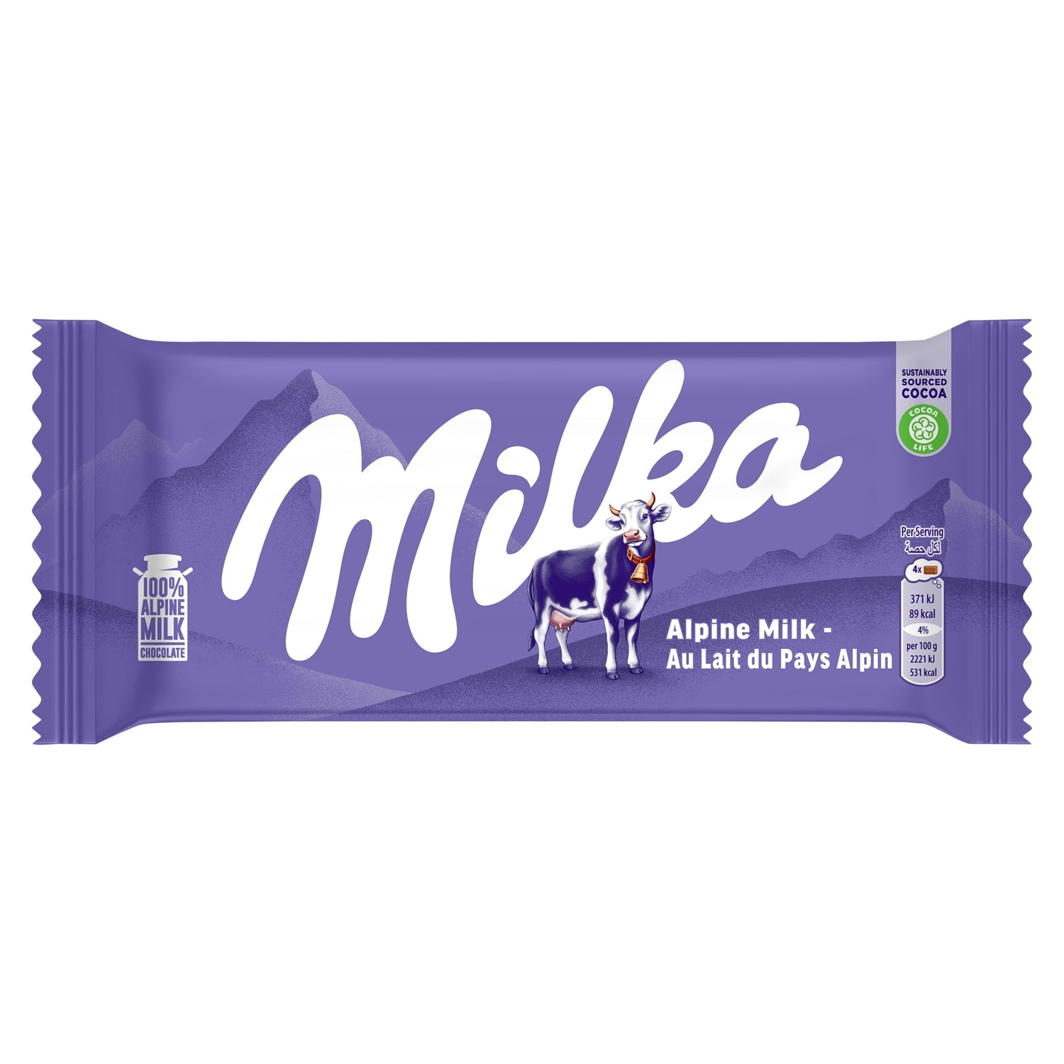 Milka Alpine Milk Chocolate100g