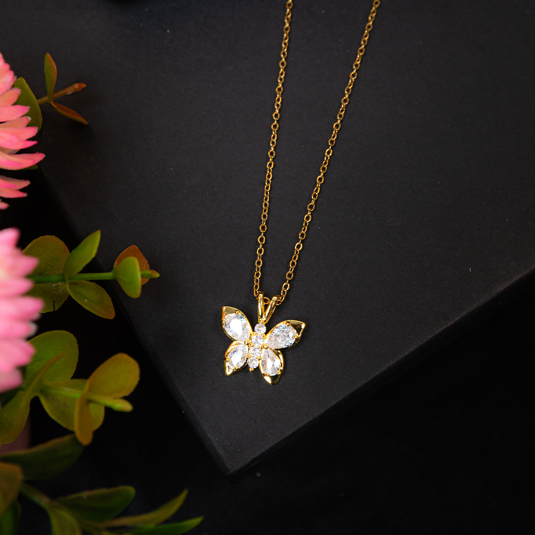 Stainless Steel Gold Necklace - No 3