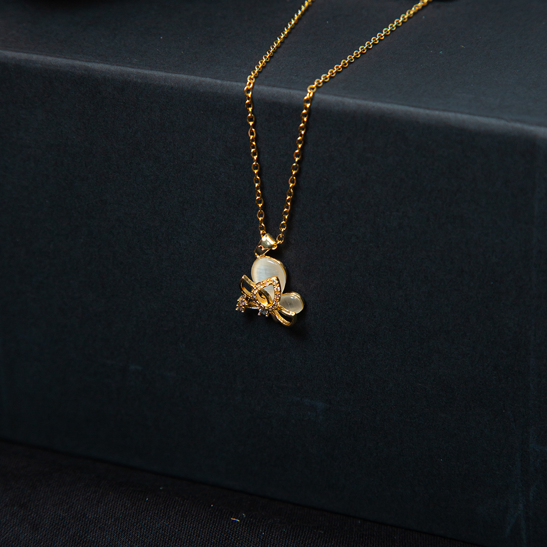 Stainless Steel Gold Necklace - No 5