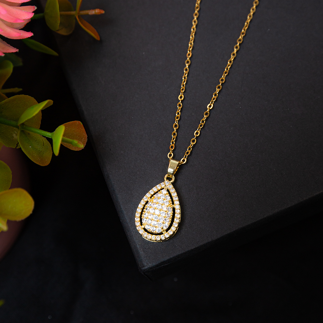 Stainless Steel Gold Necklace - No 8