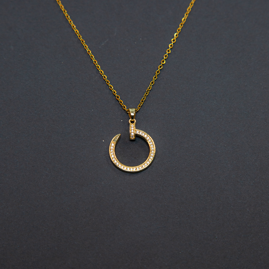 Stainless Steel Gold Necklace - No 9