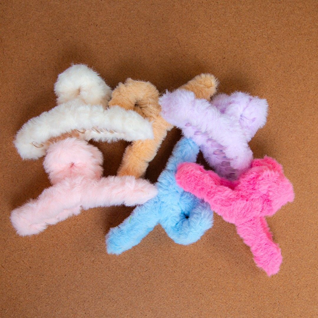 Fluffy Big Hair Clip [D- 916]