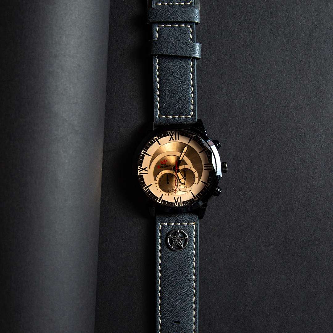 Ash Color Men Watch (D- 654)