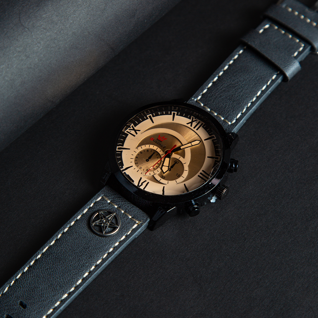 Ash Color Men Watch (D- 654)