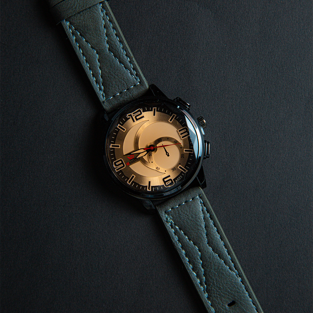 Ash Color Men Watch (D- 655)