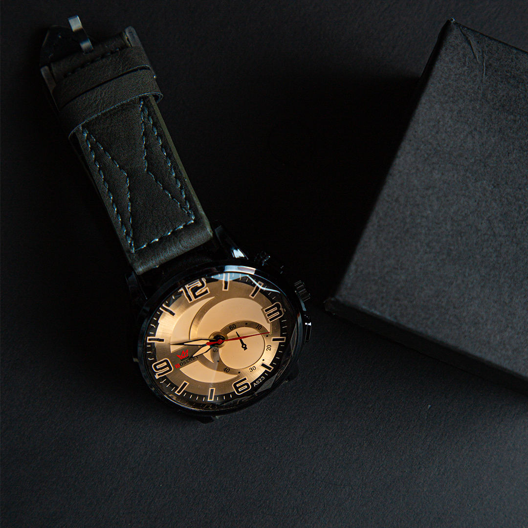 Ash Color Men Watch (D- 655)