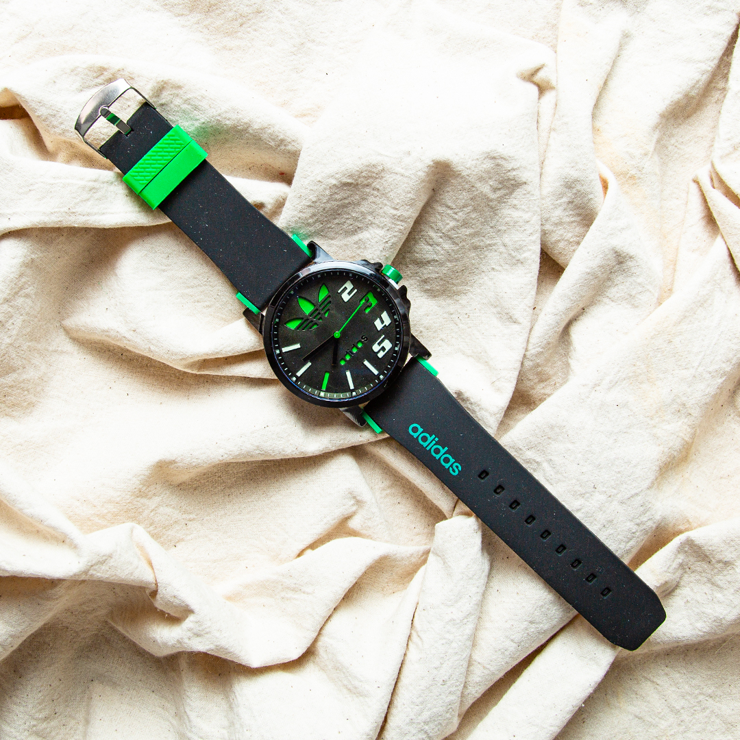 Adidas Green Men Watch (D- 647)