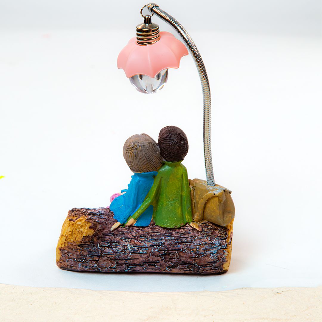 Lovely Couple Light Table Decor -B