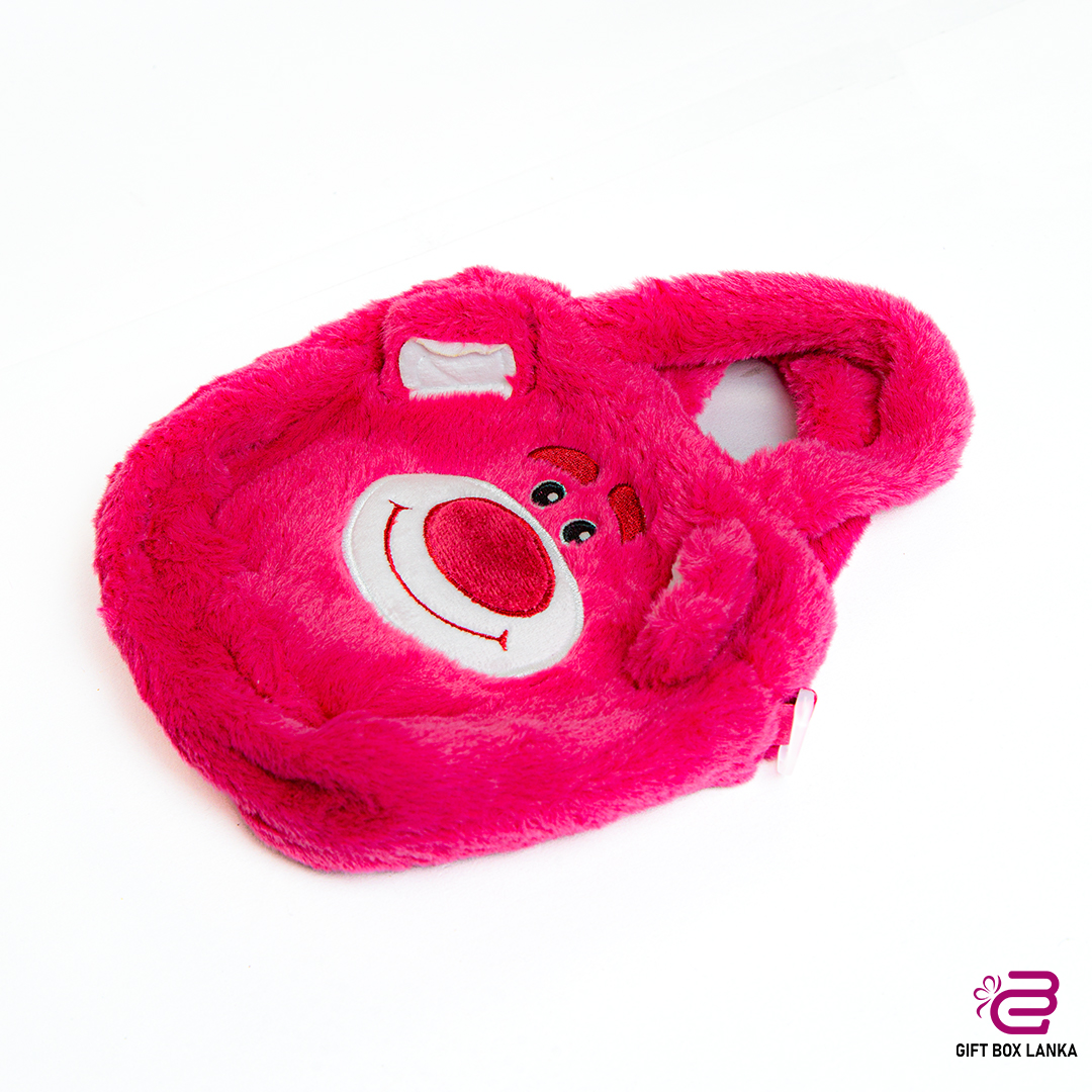 Pink Bear Fluffy Sidebag (D- 971)