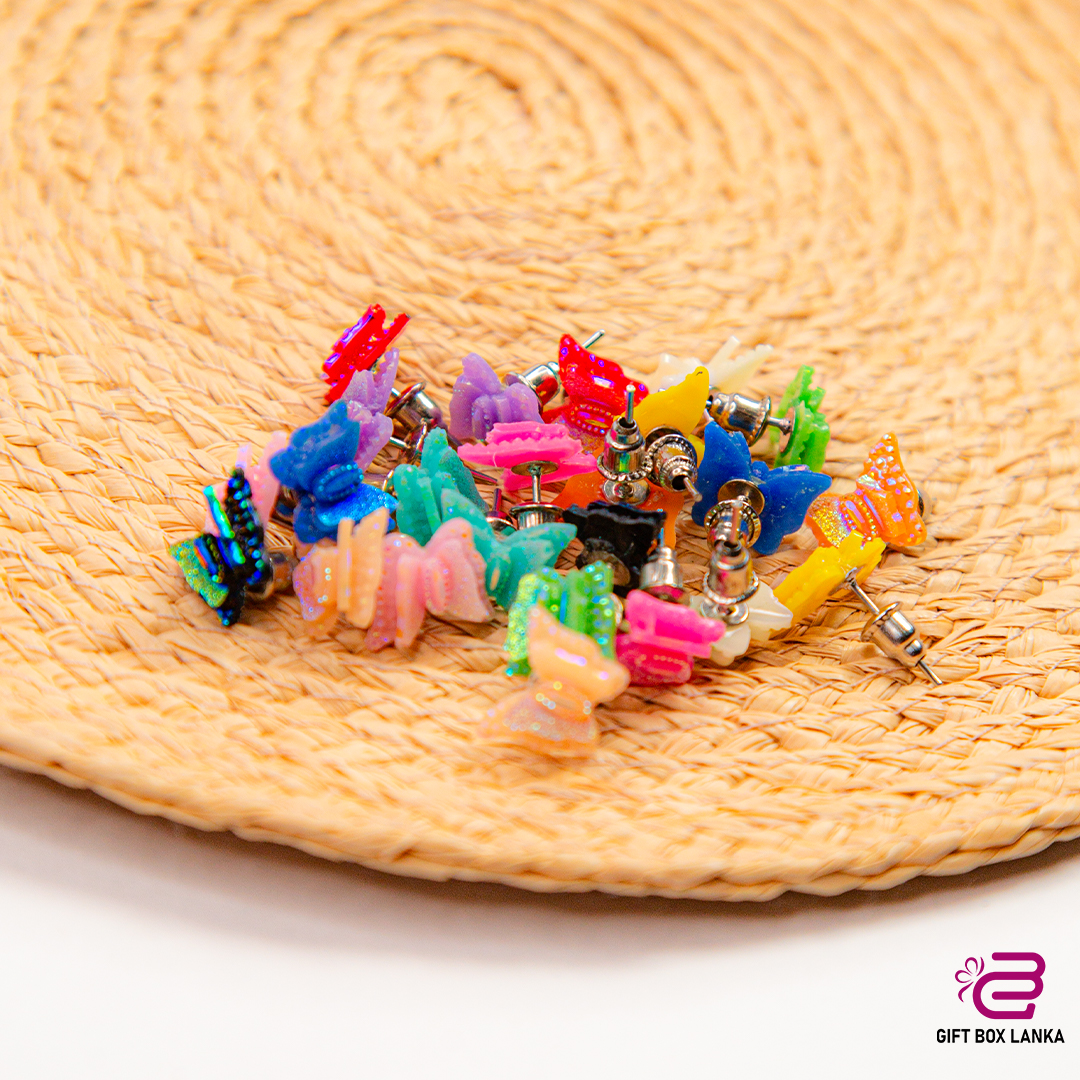 Butterfly Glitter Earring (D- 950)
