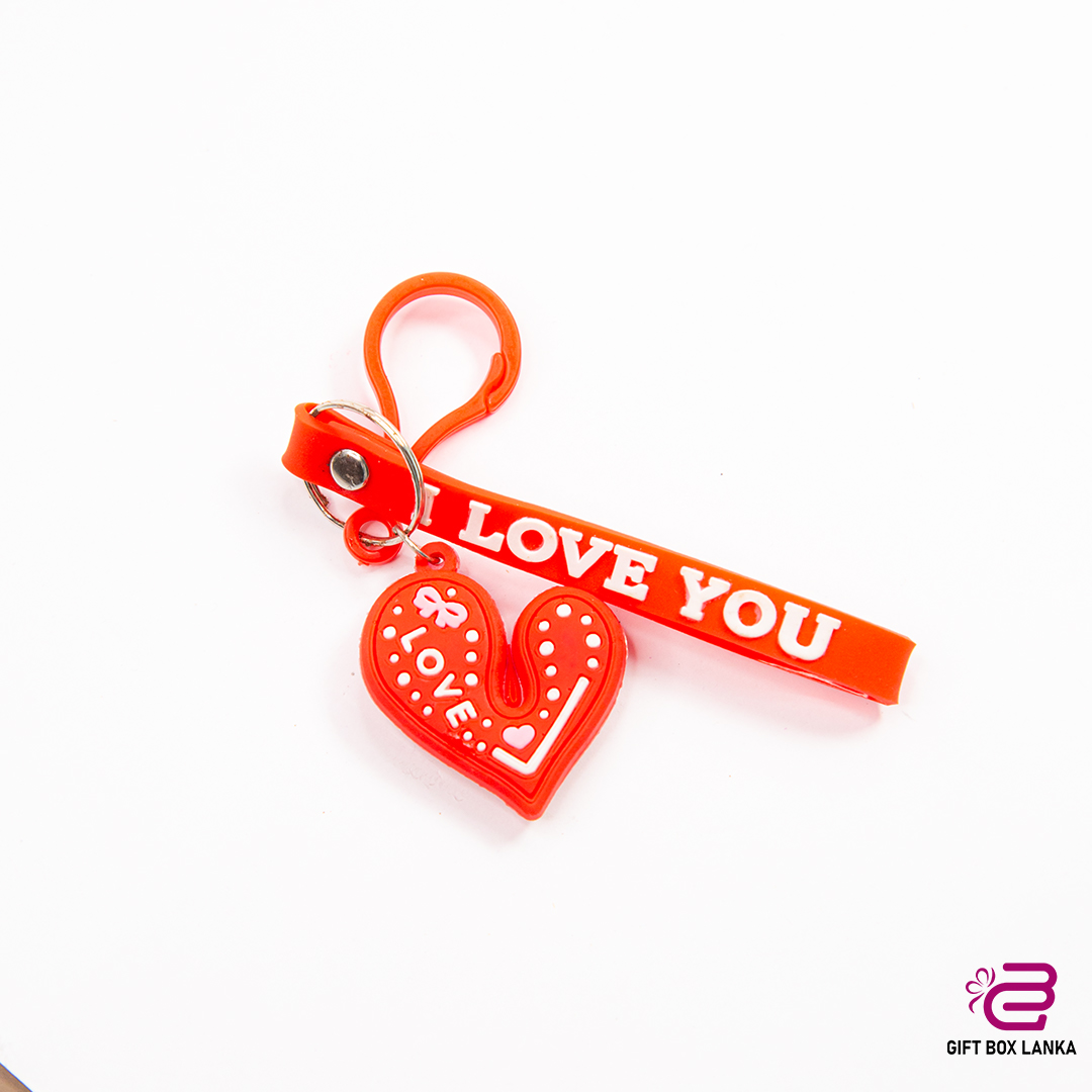 Red Heart Key Tag (D- 427)
