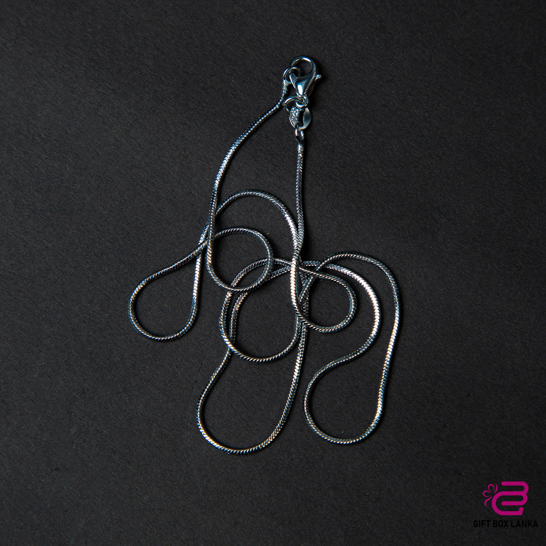 Silver Imitation Chain Necklace (D- 162)