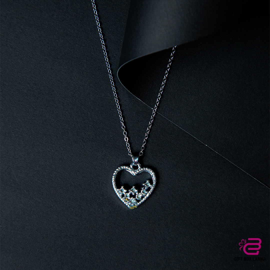 Silver Heart Necklace (D- 158)