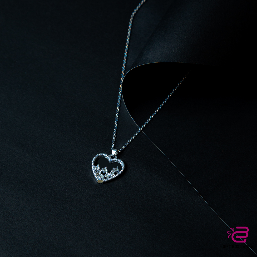 Silver Heart Necklace (D- 158)