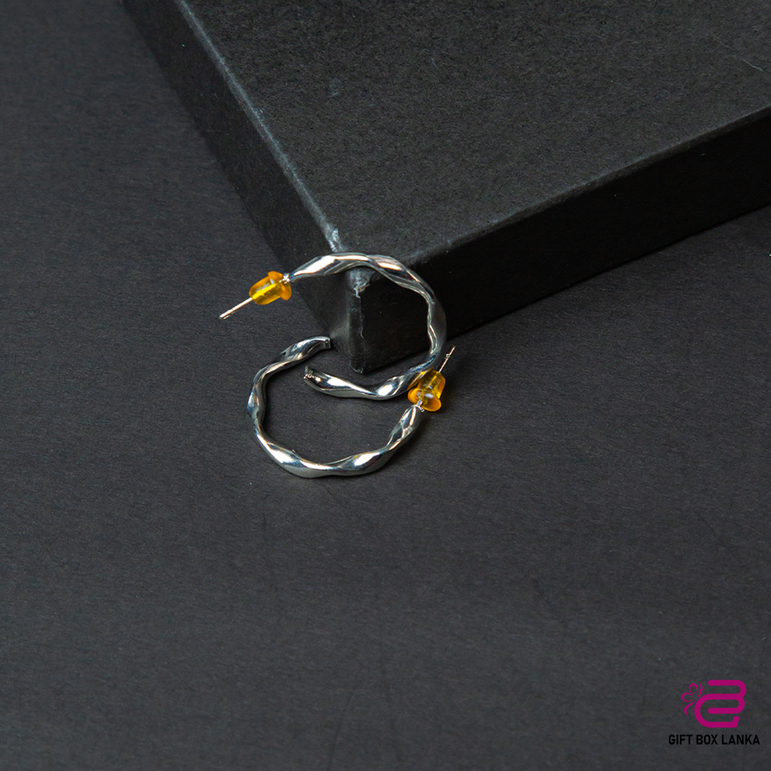 Silver Hoop Earrings (D- 120)