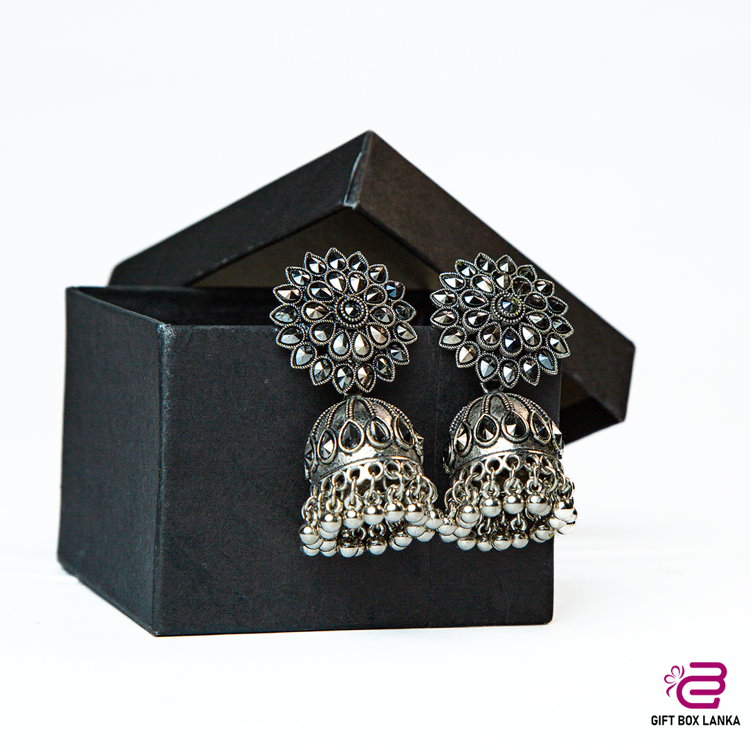 Silver Jhumka Earrings (D- 202)