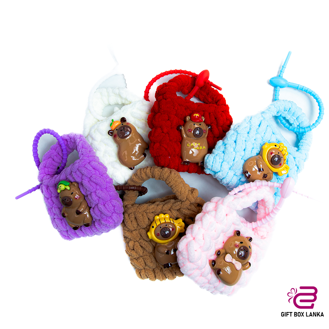Cute Fluffy Bag Keychain (D- 856)