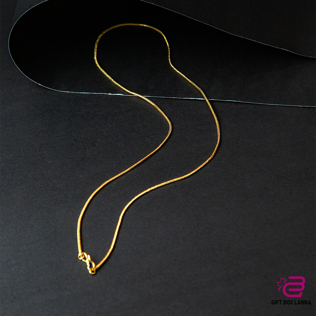 Gold Chain Imitation Necklace (D- 163)