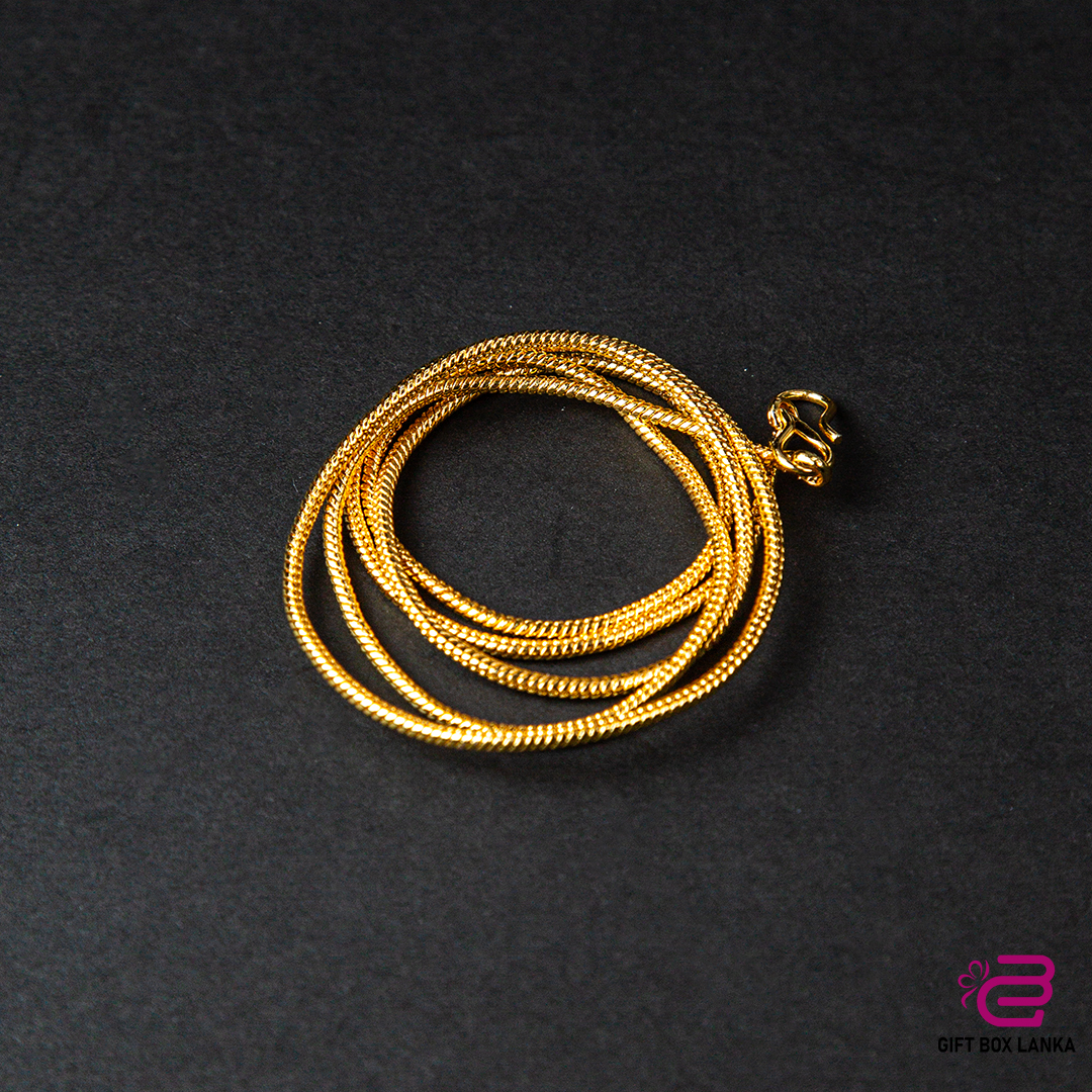 Gold Chain Imitation Necklace (D- 163)