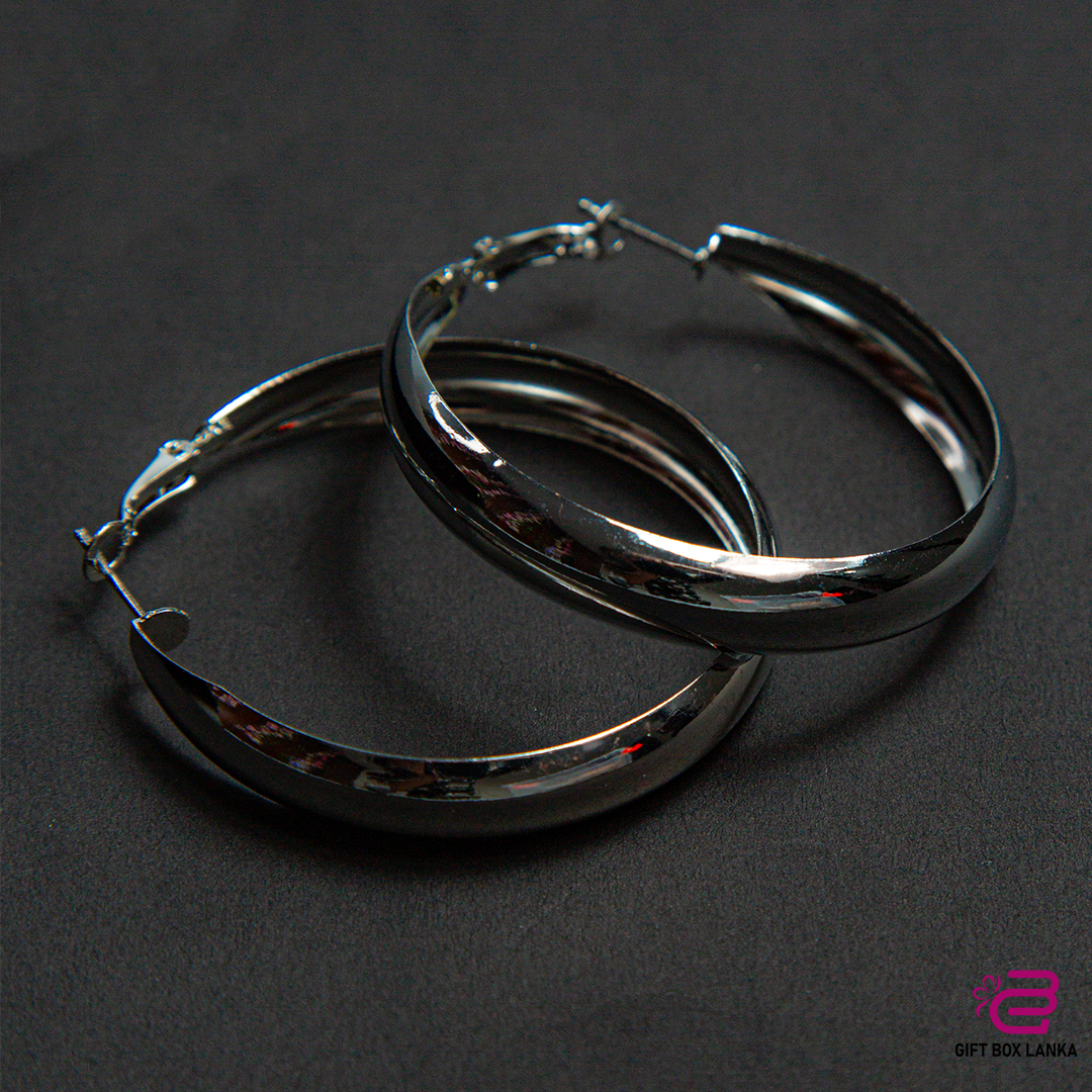Silver Hoop Earrings (D- 126)