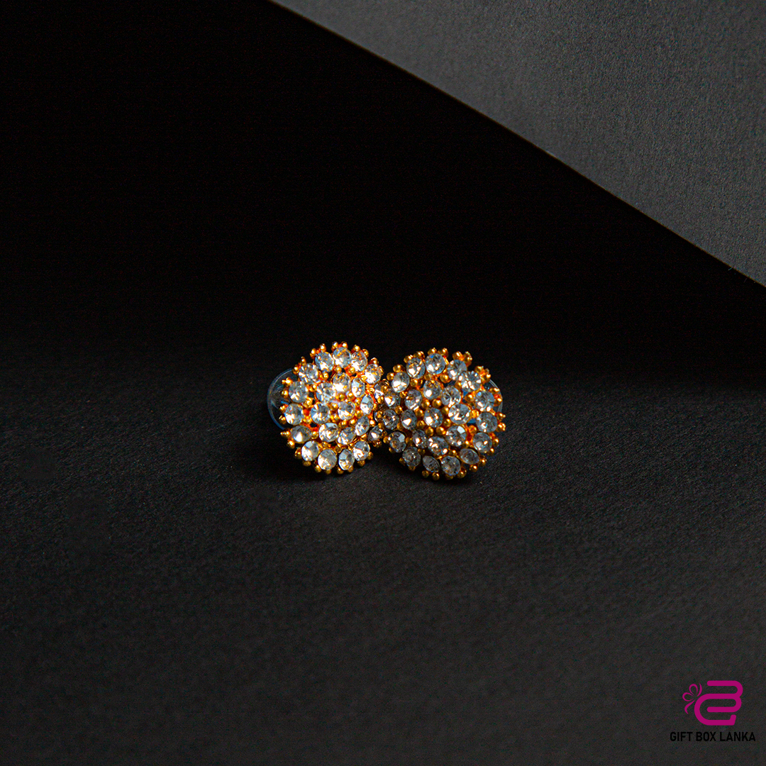 Gold Stud Earrings (D- 129)