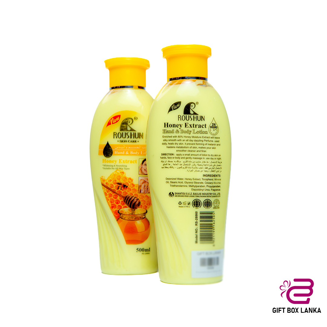 ROUSHUN Honey Extract Hand & Body Lotion  500ml