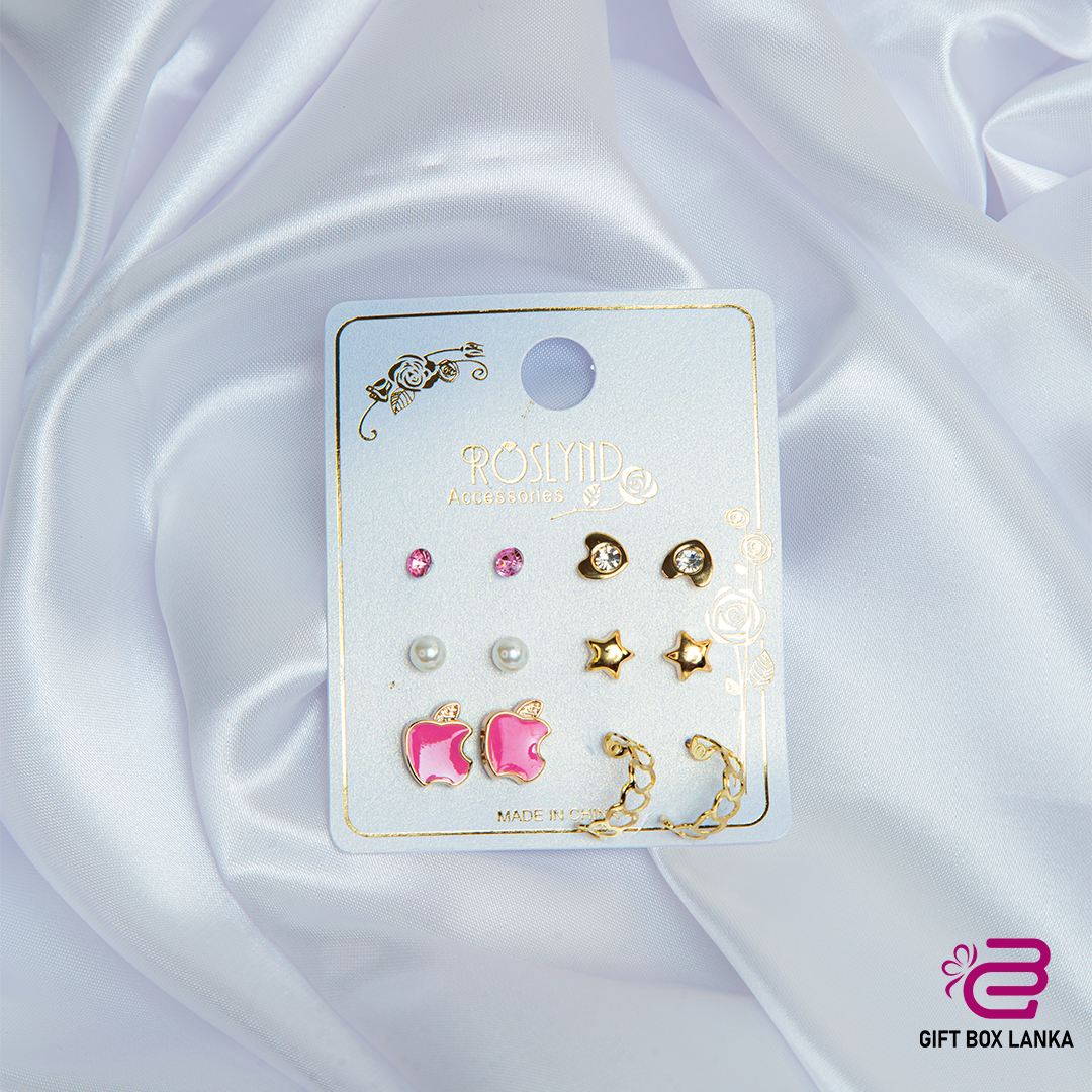 6pcs Cute Earring Set  (D-987/2)