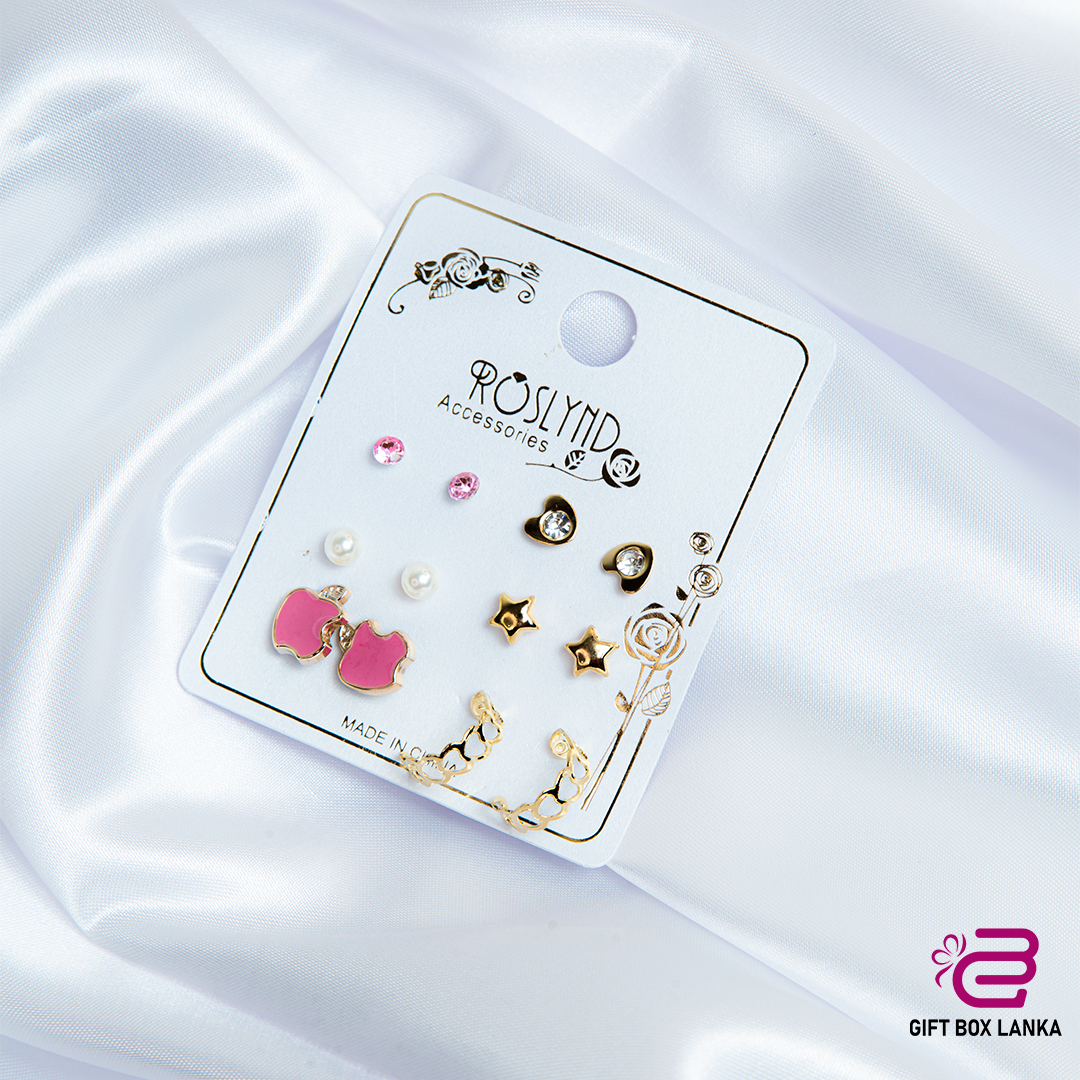 6pcs Cute Earring Set  (D-987/2)