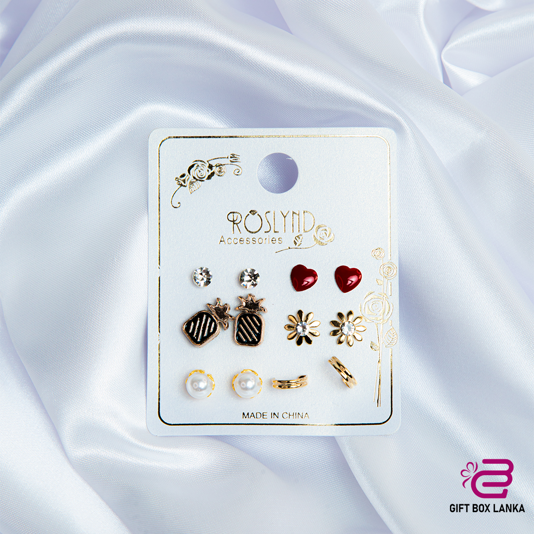 6pcs Cute Earring Set  (D-987/1)