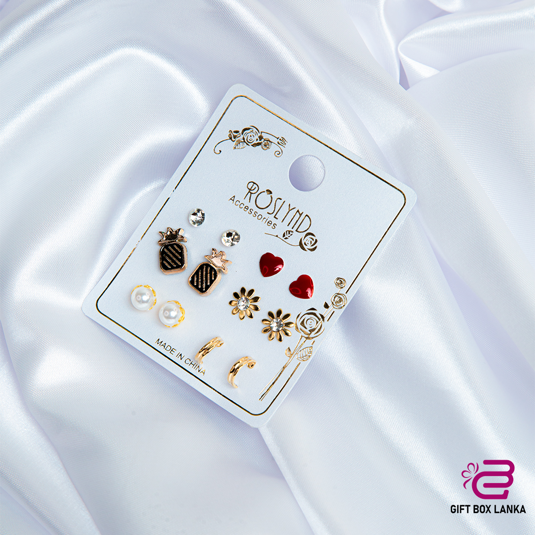 6pcs Cute Earring Set  (D-987/1)